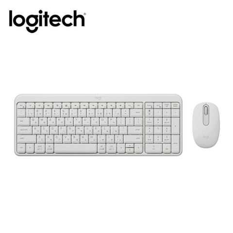 Logitech 羅技 MK250 無線鍵盤滑鼠組 珍珠白