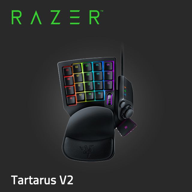 RAZER 雷蛇 Tartarus V2 塔洛斯魔蠍 V2 機械式薄膜混合按鍵 左手型鍵盤