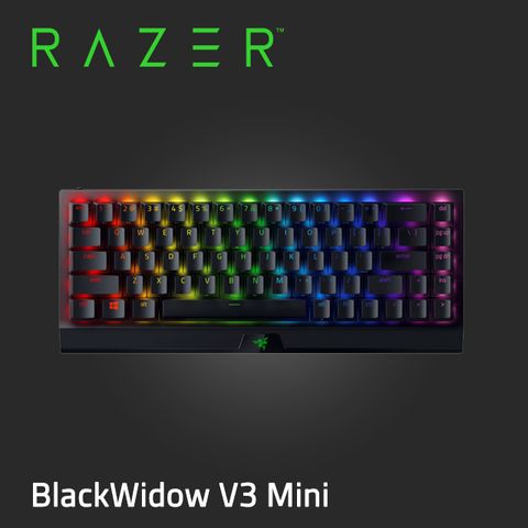 RAZER 雷蛇 BlackWidow V3 Mini 黑寡婦 無線 65%電競鍵盤 (中文/黃軸)