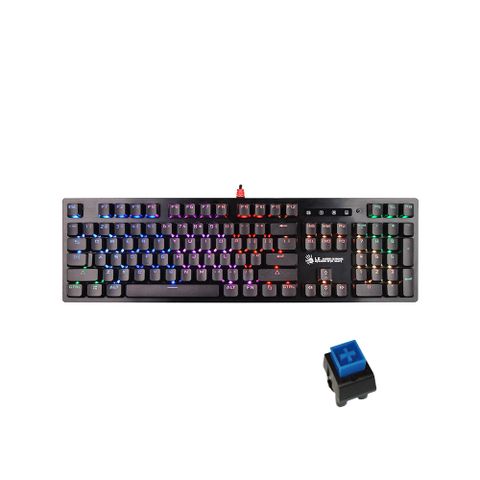 【A4 bloody】二代光軸RGB電競機械鍵盤 B820R-Blue(光青軸)- 贈控鍵寶典