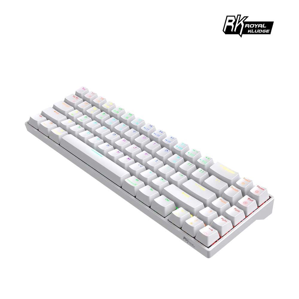 ROYAL KLUDGE 樂維 【RK】71 70% 藍牙三模無線機械鍵盤 紅軸 RGB 白色
