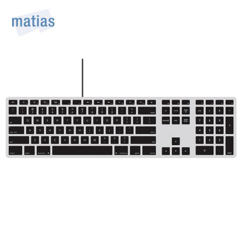 Matias USB + USB-C wired Mac 中文長鍵盤 塑膠材質太空灰機身 + 黑色按鍵