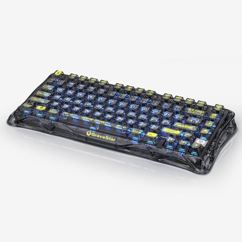 【◇Gravastar◇】Mercury K1 LITE (無線鍵盤/未來科技感外觀/RGB動態炫光)