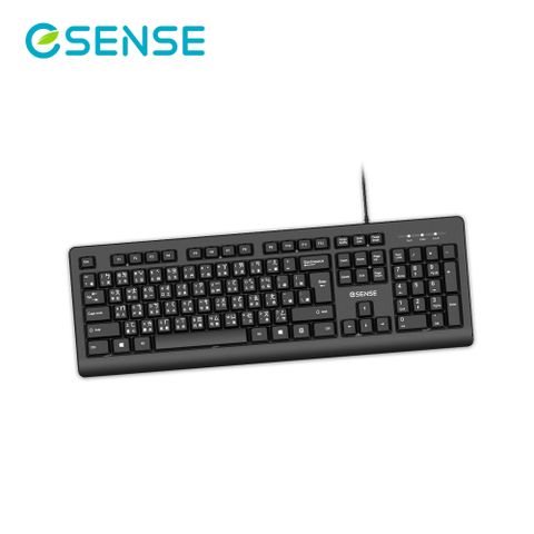 ESENSE 逸盛 S5655 注音大字體標準鍵盤 黑色