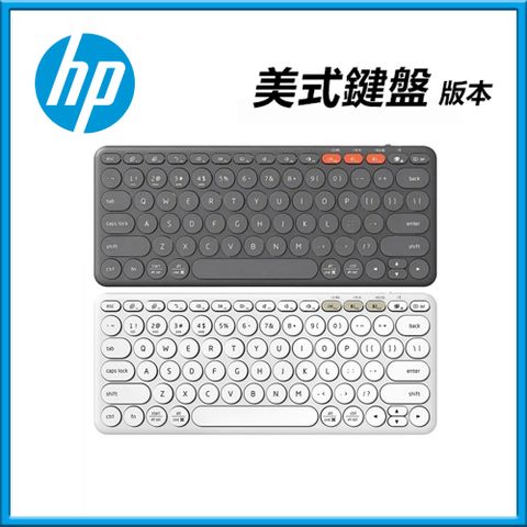 【HP 惠普】K231 藍牙無線雙模鍵盤(灰/白)