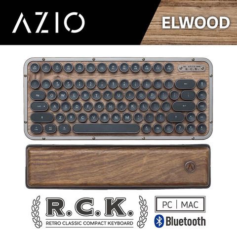 R.C.K. ELWOOD BT 藍牙核桃木短版中文鍵盤(PC/MAC)