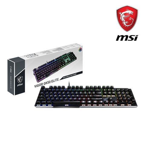 MSI Vigor GK50 Elite LL TC機械式電競鍵盤