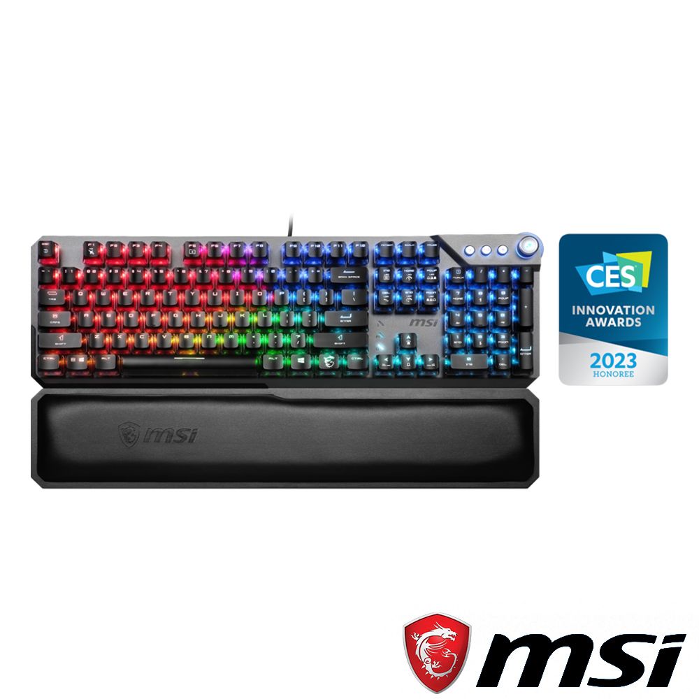 MSI 微星  VIGOR GK71 SONIC BLUE SWITCHES 青軸電競鍵盤