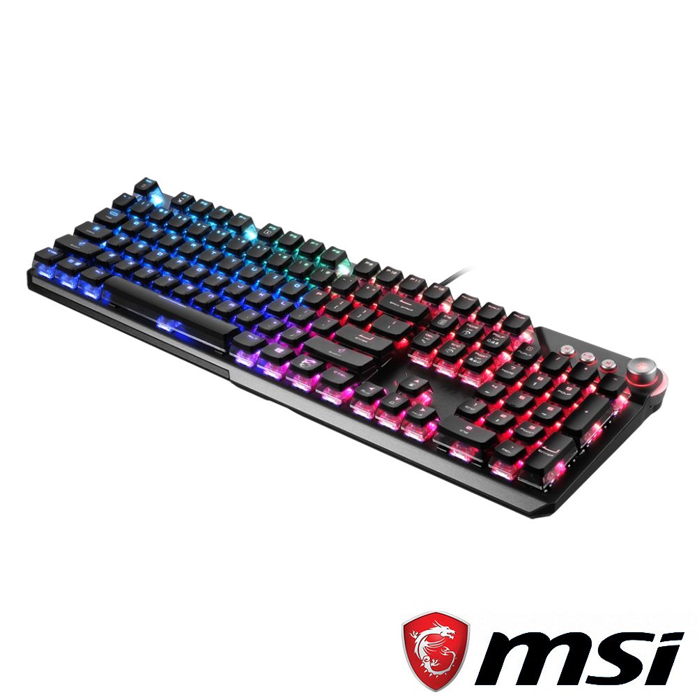 MSI 微星  VIGOR GK71 SONIC BLUE SWITCHES 青軸電競鍵盤