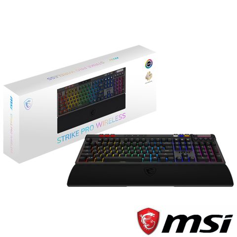 MSI微星 STRIKE PRO W SILENT TC 無線靜音鍵盤