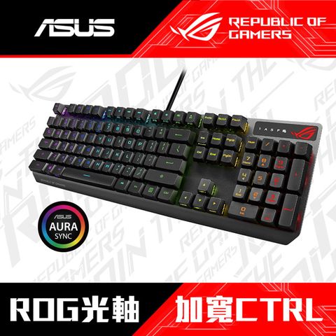華碩 ASUS ROG Strix Scope RX 光學機械電競鍵盤-紅軸