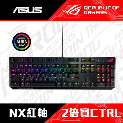 華碩 ASUS ROG STRIX SCOPE NX 機械電競鍵盤-NX紅軸