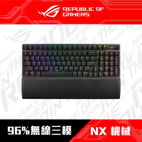 華碩 ASUS ROG Strix Scope II 96 Wireless 無線機械電競鍵盤 [NX Snow軸/三模連接/PBT中文]