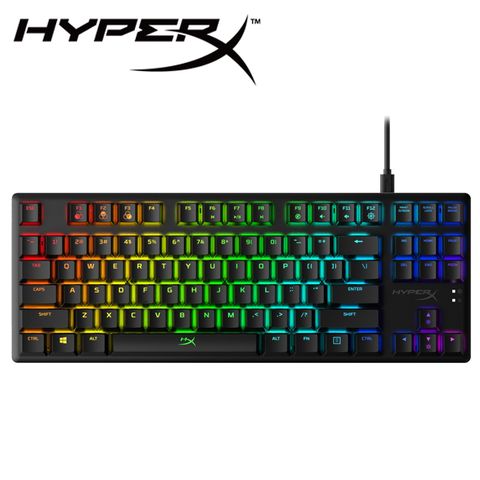 HyperX Alloy Origins Core機械式電競鍵盤 - 青綠軸(HX-KB7AQX-US)