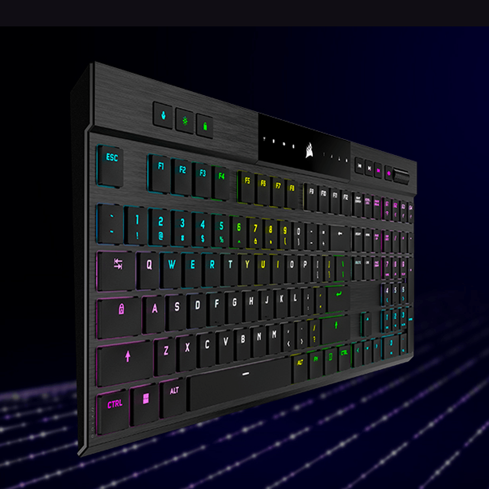 CORSAIR 海盜船  K100 MX ULP軸 RGB超薄 AIR無線機械式鍵盤