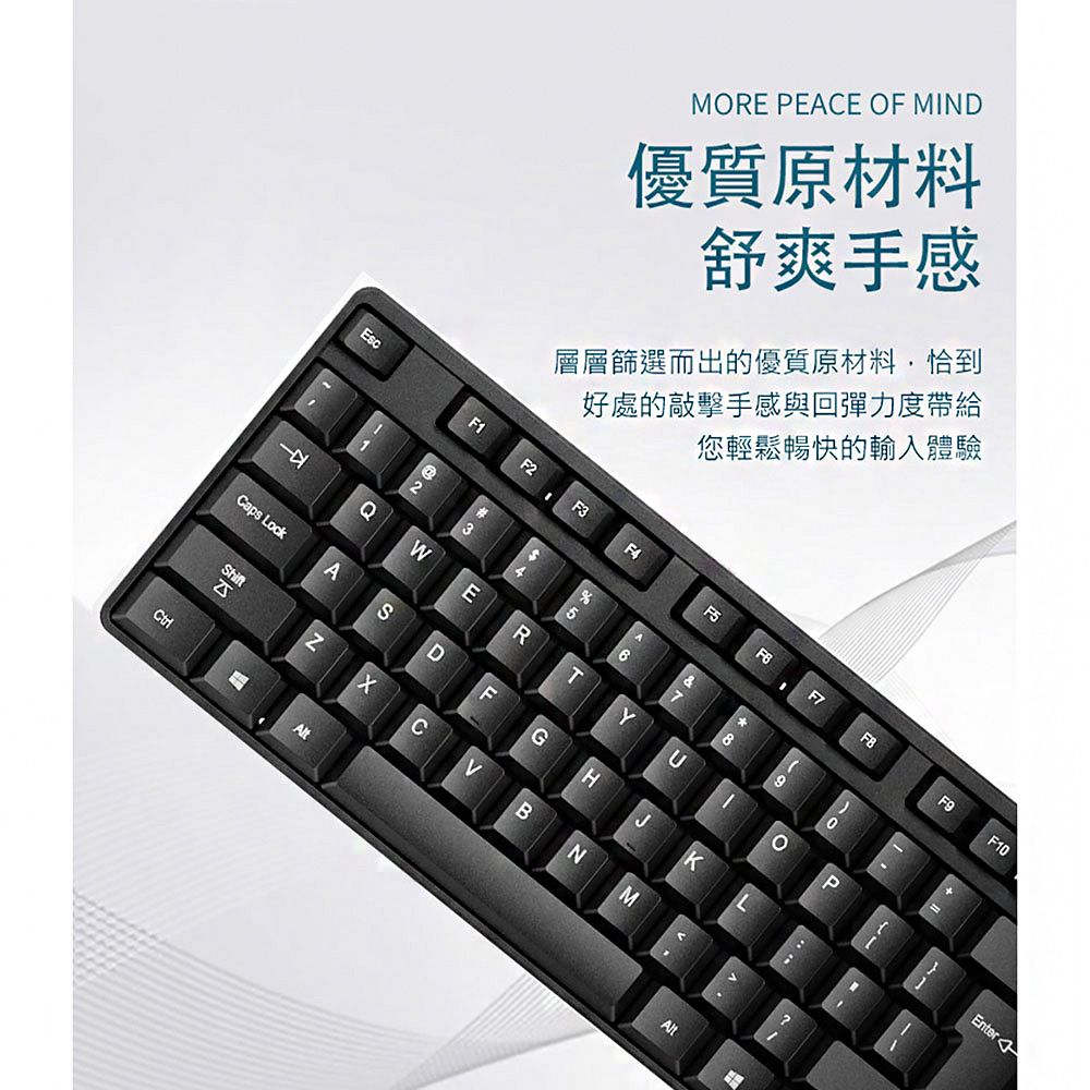 PHILIPS 飛利浦 USB有線鍵盤/黑 SPK6254