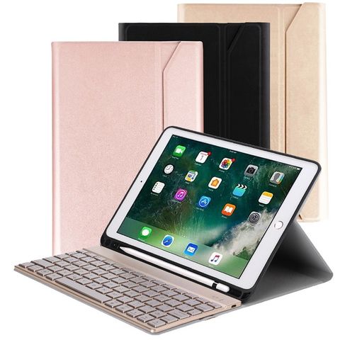 Powerway For iPad Air3/Pro 10.5吋專用尊座型鋁合金藍牙鍵盤/皮套