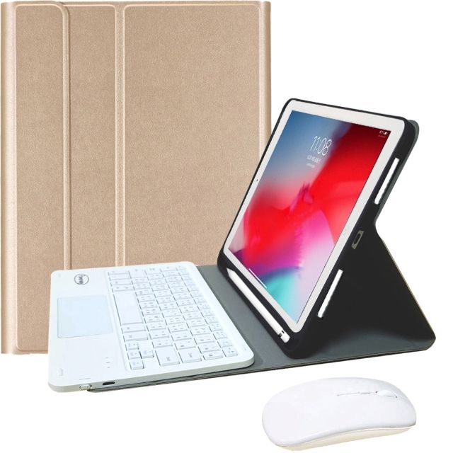 Powerway  For iPad Air3/Pro10.5吋專用樂控型藍牙鍵盤/皮套(送同色無線滑鼠)