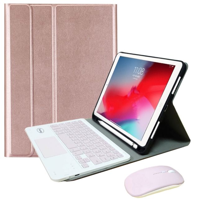 Powerway  For iPad Air3/Pro10.5吋專用樂控型藍牙鍵盤/皮套(送同色無線滑鼠)