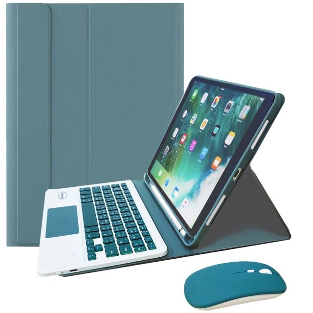 Powerway  For iPad Air3/Pro10.5吋專用樂控型藍牙鍵盤/皮套(送同色無線滑鼠)