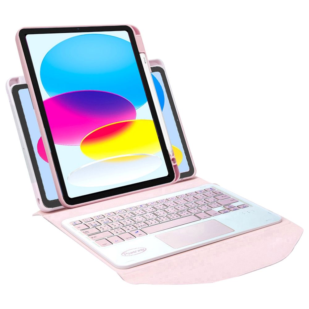  Powerway For 2025 iPad (A16) /10代)專用直控型藍牙鍵盤/皮套/保護殼(送同色無線滑鼠)