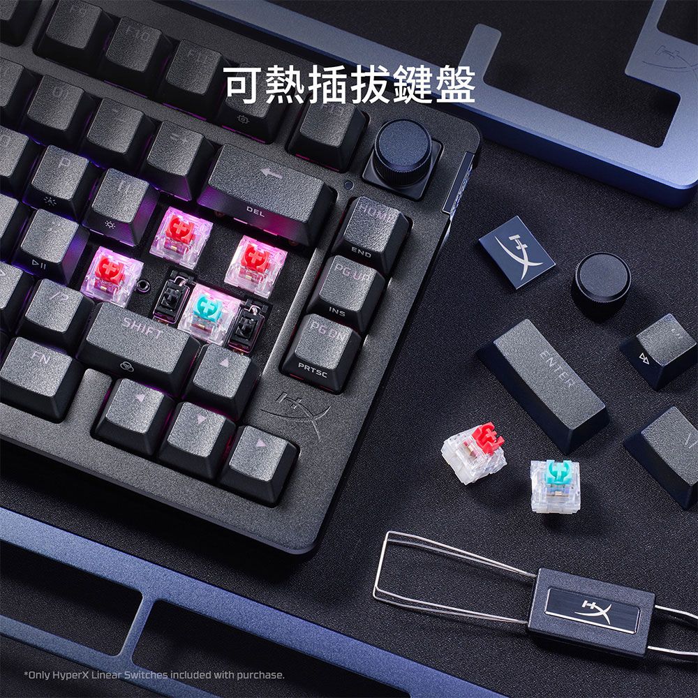 HyperX  ALLOY RISE RGB 機械式電競鍵盤(英文/PBT)