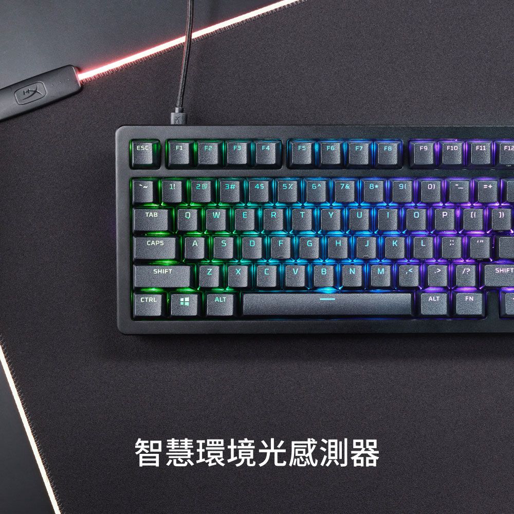 HyperX  ALLOY RISE 75% RGB 機械式電競鍵盤(英文/PBT)