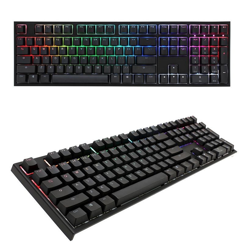 Ducky ONE 2 RGB 108鍵PBT二色鍵帽機械式鍵盤TTC快銀軸英文- PChome