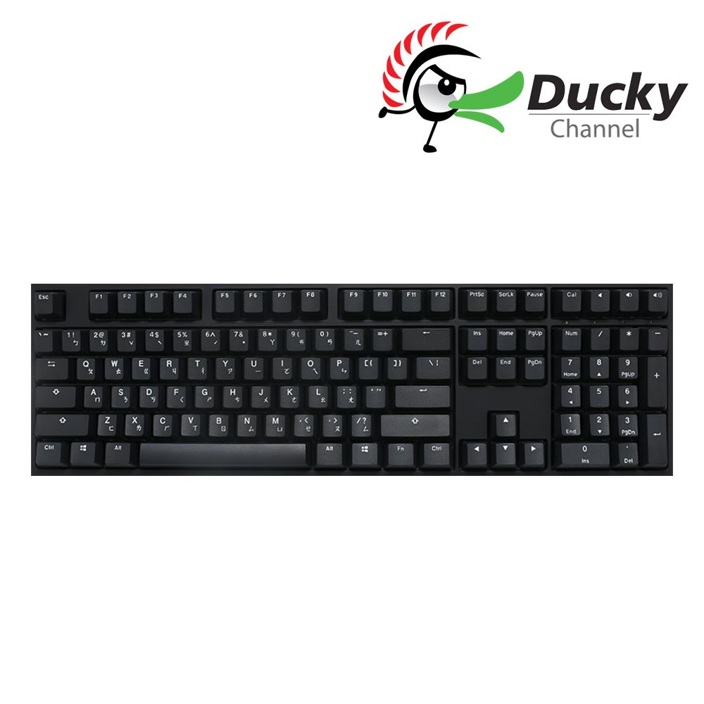 Ducky 創傑  One 2 Phantom Black 魅影黑PBT二色 機械式鍵盤  中文