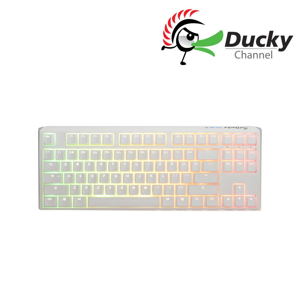 Ducky One3 Pure white80% RGB 白色PBT二色機械式鍵盤中文- PChome 24h購物