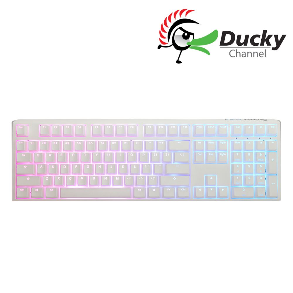 Ducky 創傑  One 3 Pure white100% RGB 白色 PBT二色 機械式鍵盤  中文