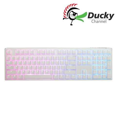 Ducky One 3 Pure white100% RGB 白色 PBT二色 機械式鍵盤 中文