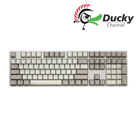 Ducky 創傑 Origin 100% 機械式鍵盤 (復古色 / Cherry靜音紅軸 / PBT鍵帽 / 中文)