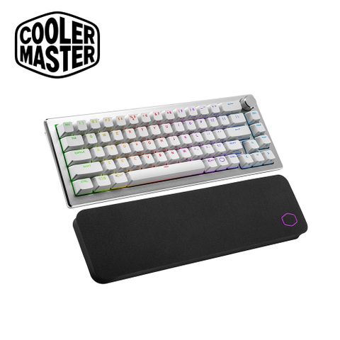 Cooler Master 酷碼 CK721 茶軸無線RGB機械式鍵盤(銀白)