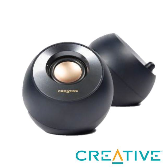 Creative  Pebble V2 USB-C 桌上型喇叭(黑)