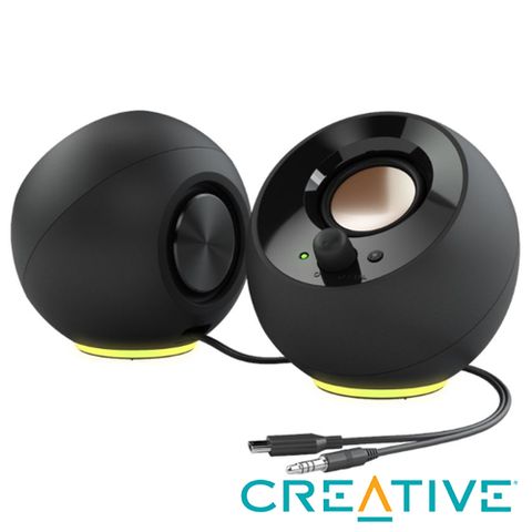 Creative Pebble SE USB RGB 桌上型喇叭(黑)