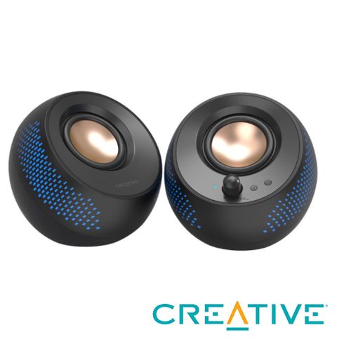Creative Pebble X USB RGB 桌上型喇叭(黑)