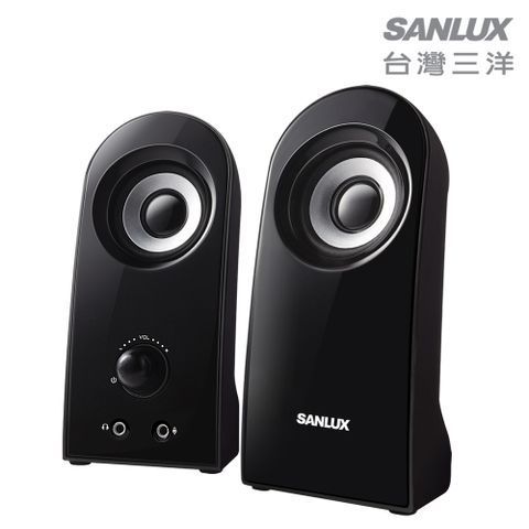 ★ 可音源(AUDIO)輸入 ★SANLUX台灣三洋 2.0聲道USB多媒體喇叭 SYSP-M220