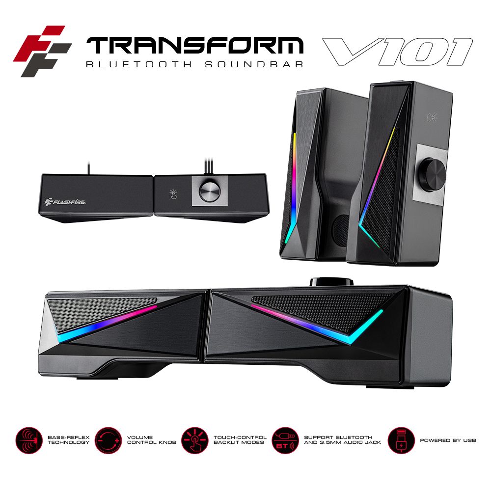  Flashfire V101 電競變形藍芽喇叭 FlashFire Transform soundbar BT