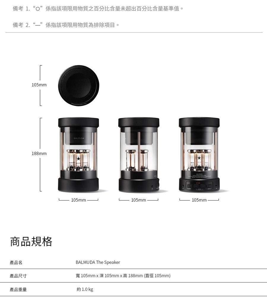 BALMUDA The Speaker 無線揚聲器M01C-BK - PChome 24h購物