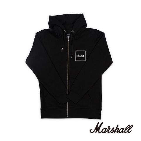 Marshall Square Logo Hoodie 拉鍊連帽外套-L