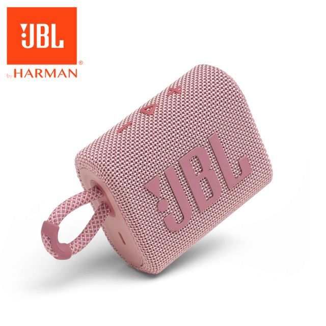 JBL  GO 3 可攜式防水藍牙喇叭(粉紅色)