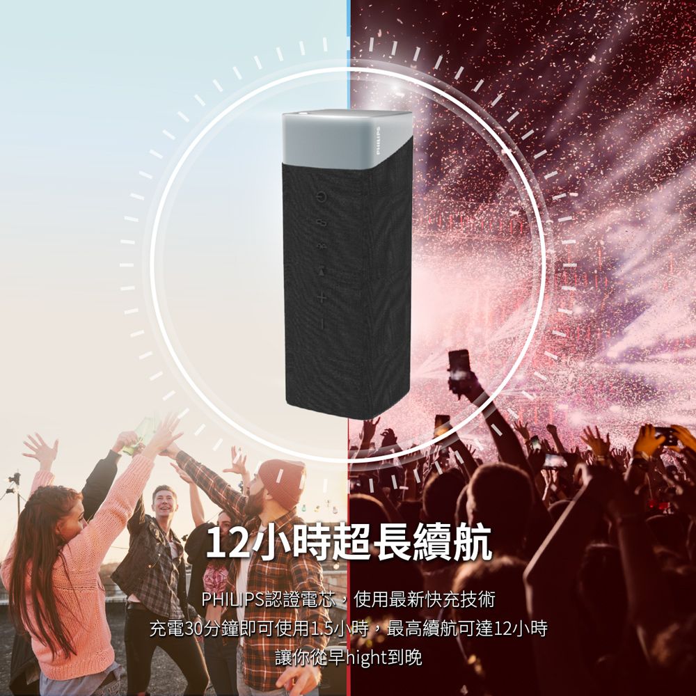 PHILIPS 飛利浦  藍牙5.0 / IPX7防水喇叭 TAS5505