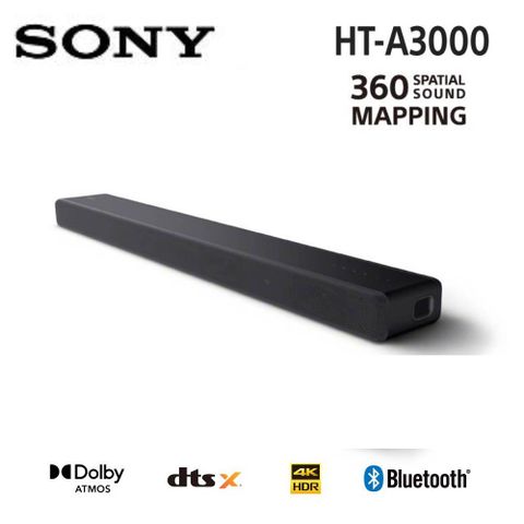 SONY 索尼 HT-A3000  3.1 聲道 單件式家庭劇院