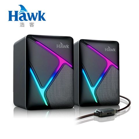 Hawk 浩客 U205 USB發光喇叭(08-HGU205BK)