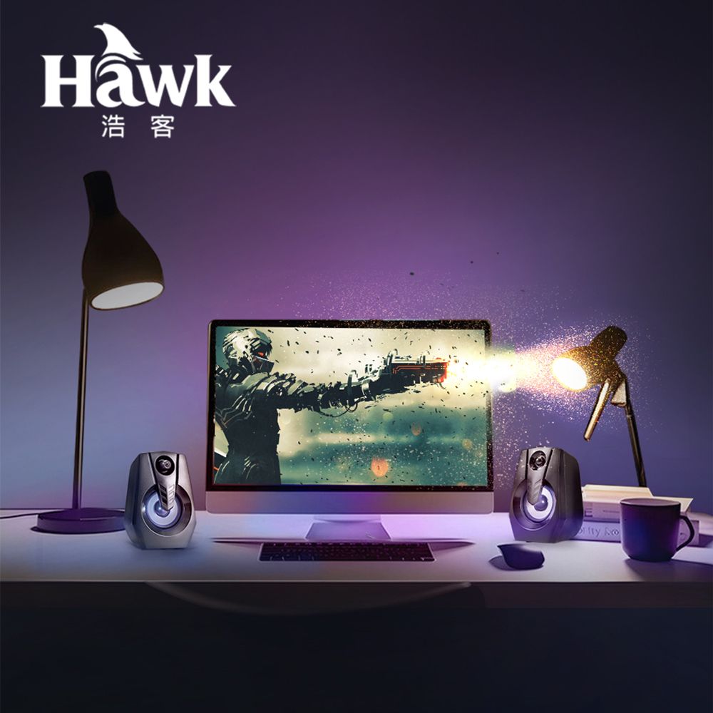 Hawk 浩客    U204 USB發光喇叭