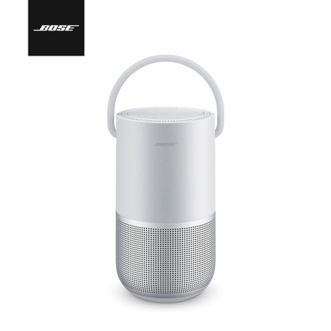 Bose 360° 全方向聲音 防潑水 可通話 提把可攜式WiFi、藍牙揚聲器 銀色