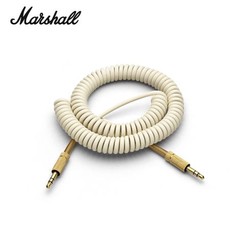▼雙端立體聲線纜▼Marshall 3.5mm立體聲喇叭音源線-白色