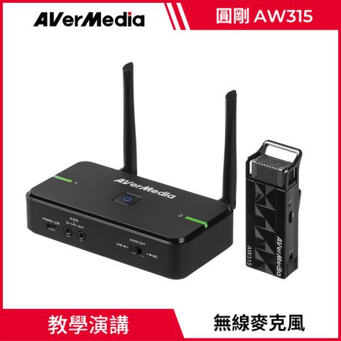 AverMedia 圓剛 AVerMic AW315 教學專用無線麥克風(單麥克風組)