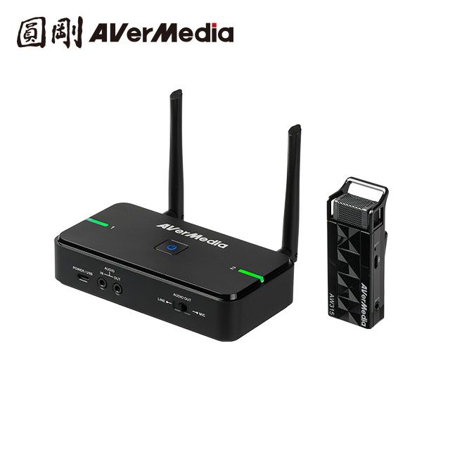 AverMedia 圓剛  2.4GHz 無線教學單麥克風組 AW315